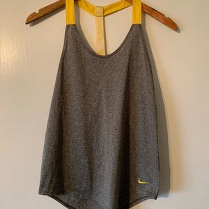 Grey Nike Dri-fit Workout Tank